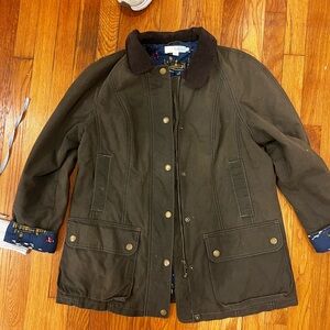 Boden Barn Coat Corduroy Collar